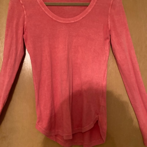 Gap Coral Scoop Neck Long Sleeved Top - Picture 3 of 4